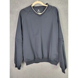 Pro Tour Coolplay Mens Jacket M Golf Pullover Zip Off Sleeves Black Windbreaker